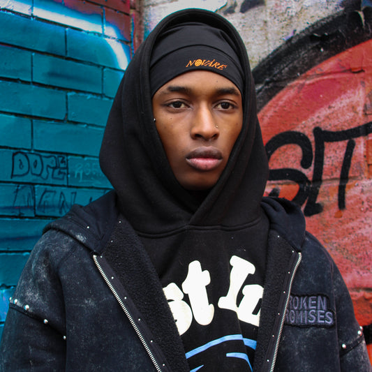 Satin-Lined Skull Cap Skull Black