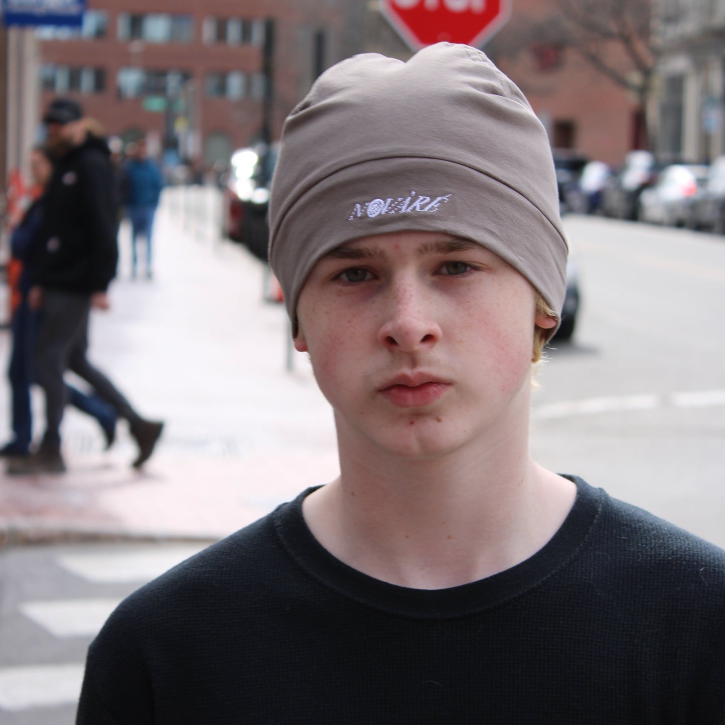 Satin-Lined Skull Cap Skull Brown